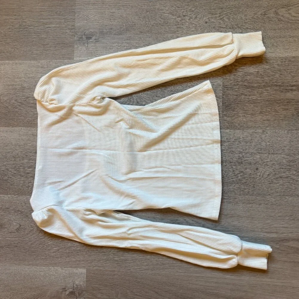 NWOT Reformation Jeans Ribbed Vita Top in White XS - Picture 5 of 9